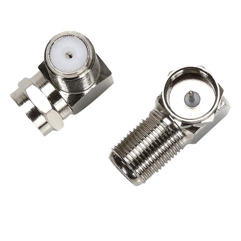 TLS.eagle F Type Right Angle 90 Degree Male to Female Cable Connector Coax Adapter Pack of 2 - Image 4